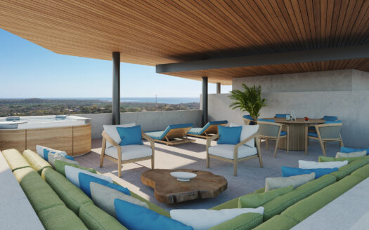 Penthouse de Lujo con Rooftop y Vistas al Mar en Playa Langosta – Tamarindo ✨🌊 COD: 95110