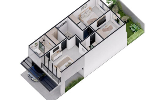 Oportunidad Preventa en San Joaquín!!! Casa de 2 niveles (3hab, 2.5 baños, 2 parqueos) Precios Desde $189,900 el Mod. Altea (128m2 const.) . Cod. 129841