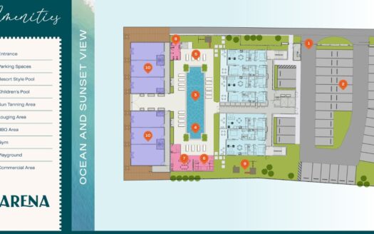 MARENA Jacó – Lujo Frente al Mar | Preventa Exclusiva | Última Unidad Tipo B Piso 9 – 3 hab- 2 baños. Cod. 143613