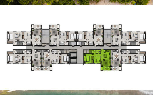 Apartamento En Venta En Punta Leona, Piso 20 Con Vista Al Mar Y 2 Habitaciones COD 146613