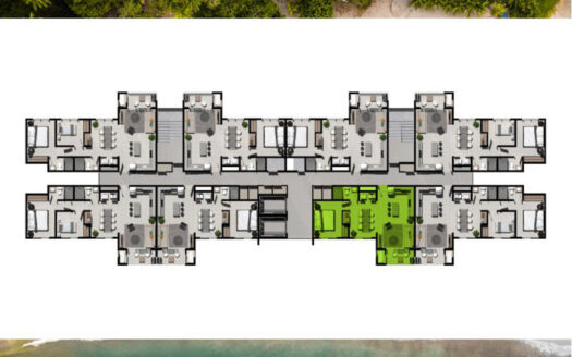 Apartamento En Venta En Punta Leona, Piso 20 Con Vista Al Mar Y 2 Habitaciones COD 146613